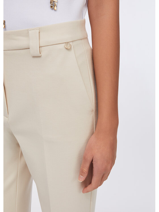 Liu Jo Liu Jo Pantaloni di tessuto CF5345J1857X071A Bianco Regular Fit