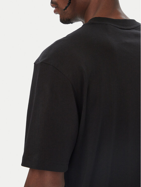 HUGO HUGO T-särk Naxter 50570028 Must Regular Fit