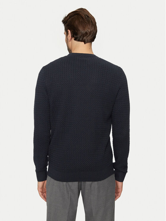 Bugatti Bugatti Sweater 7400 65521B Sötétkék Regular Fit