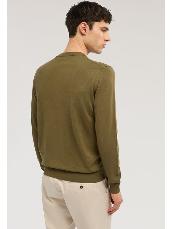 Trussardi Trussardi Sweter M0168000077N035 Zielony Regular Fit