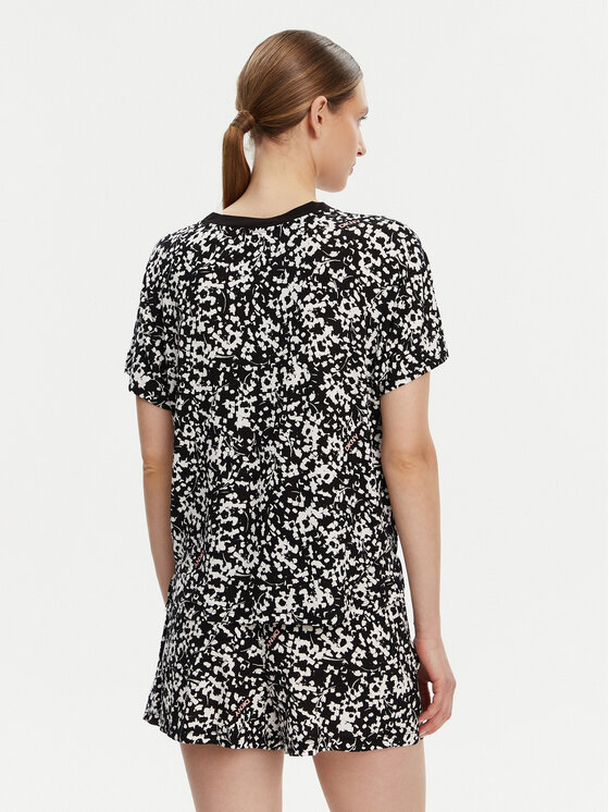 DKNY DKNY Pizsama YI80044 Fekete Regular Fit