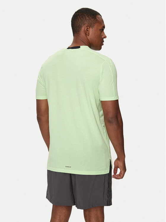 adidas adidas Тениска от техническо трико Designed for Training IS3813 Зелен Slim Fit