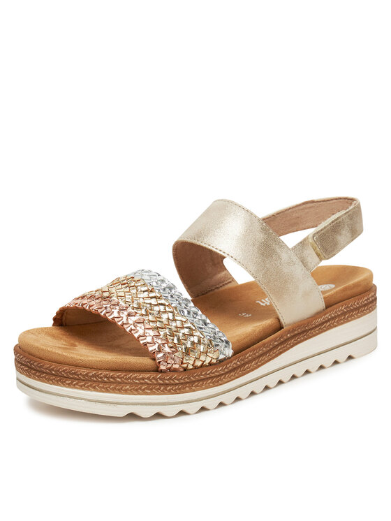 Remonte Remonte Sandalen D0Q56-90 Goldfarben