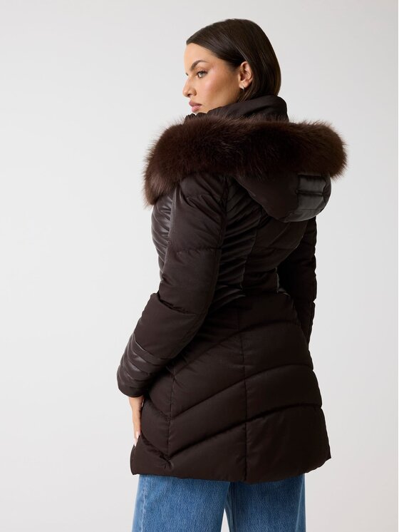 Guess Guess Зимове пальто W4BL61 WGLZ0 Коричневий Slim Fit
