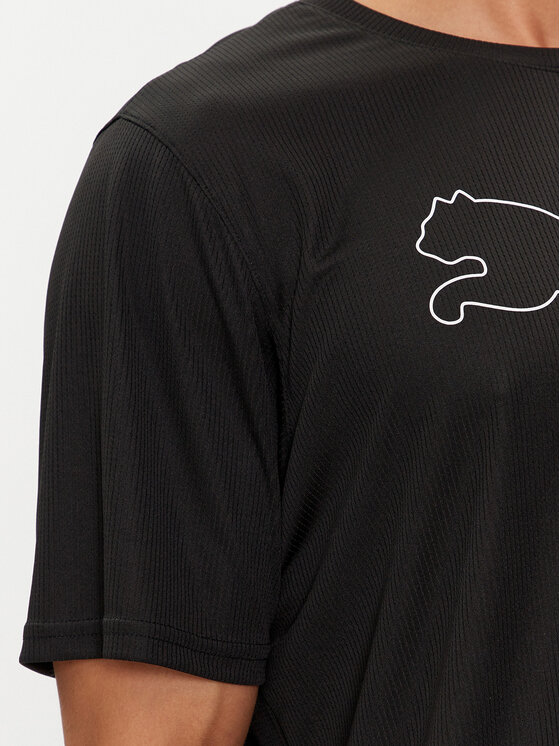 Puma Puma Koszulka techniczna Performance Cat Tee 520315 Czarny Regular Fit