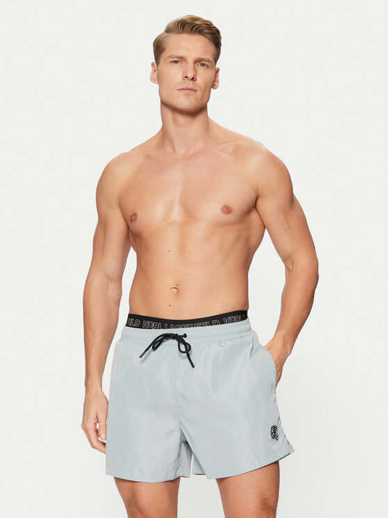 KARL LAGERFELD KARL LAGERFELD Kupaće gaće i hlače A1M46058 Siva Regular Fit