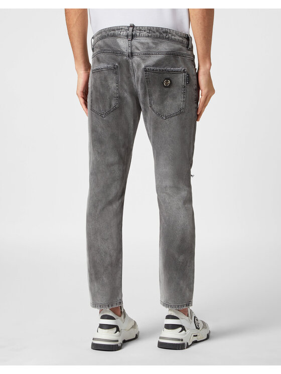 PHILIPP PLEIN PHILIPP PLEIN Jeansy 18807 Szary Skinny Fit