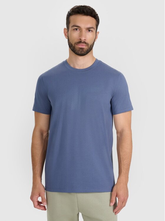 4F 4F T-shirt 4FWMM00TTSHM2257-32S Blu Regular Fit