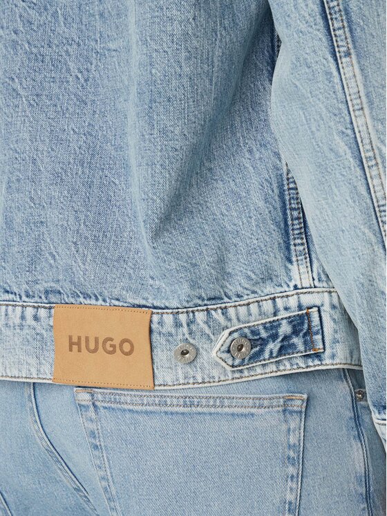 HUGO HUGO Дънково яке Erlo 50563343 Светлосин Relaxed Fit