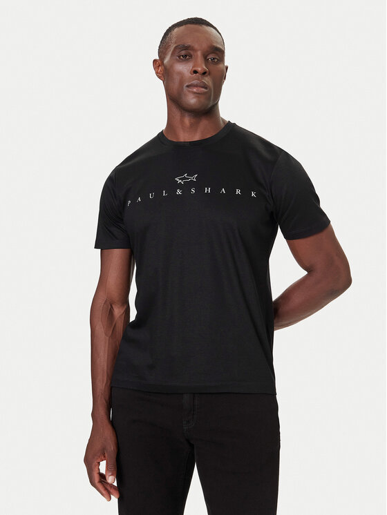Paul&Shark Paul&Shark T-särk 15311635 Must Regular Fit