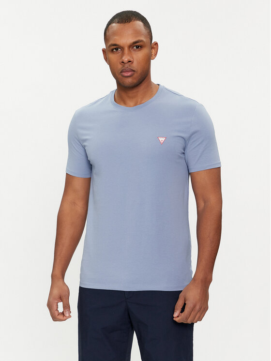 Guess Guess Тишърт M2YI24 J1314 Син Slim Fit