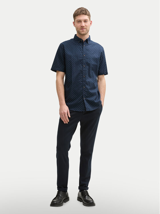 Tom Tailor Tom Tailor Koszula 1045099 Granatowy Regular Fit
