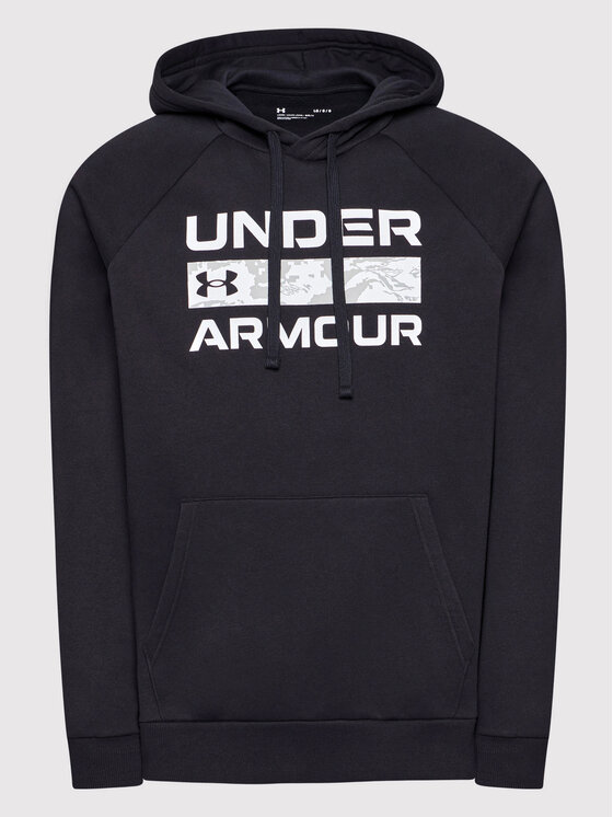 Under Armour Under Armour Majica dugih rukava Ua Rival Signature 1366363 Crna Loose Fit