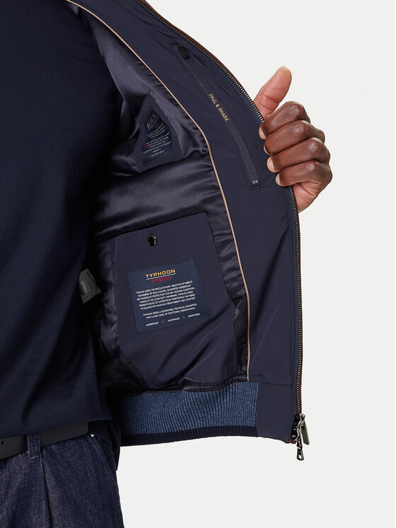 Paul&Shark Paul&Shark Bundy bomber 14312060 Tmavomodrá Regular Fit
