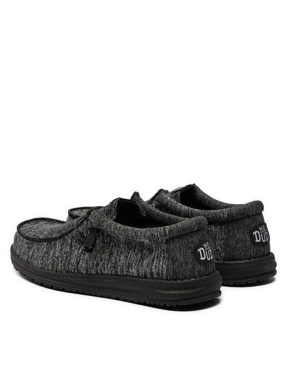 Hey Dude Hey Dude Μοκασίνια Wally Sport Knit 40536-060 Μαύρο