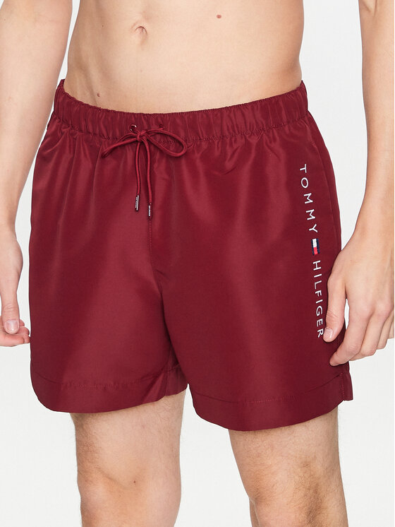 Tommy Hilfiger Tommy Hilfiger Badeshorts UM0UM02885 Dunkelrot Regular Fit