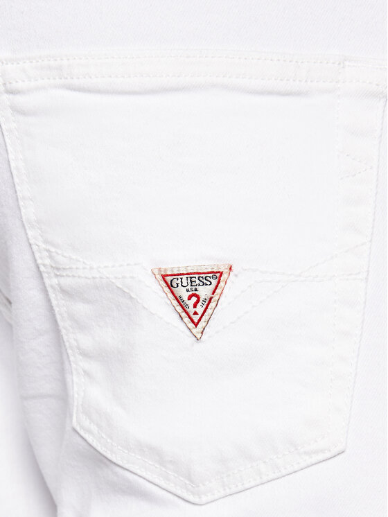 Guess Guess Jeansy Chris M1GA27 D4CK1 Bílá Skinny Fit