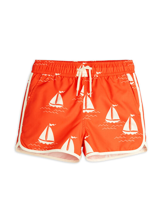 MINI RODINI MINI RODINI Szorty kąpielowe 2528011342 Czerwony Regular Fit