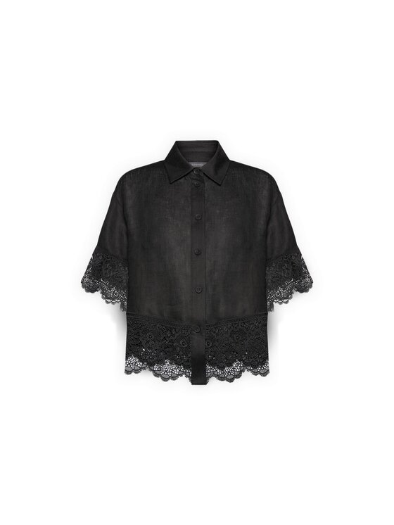 Elena Mirò Elena Mirò Camicia 5188P000271N033 Nero Boxy Fit