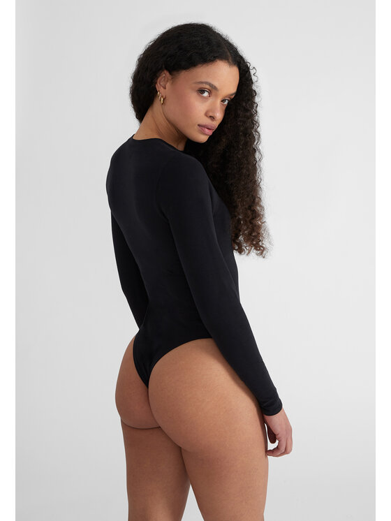 Style Republic Style Republic Body Longsleeve Czarny Curvy Fit