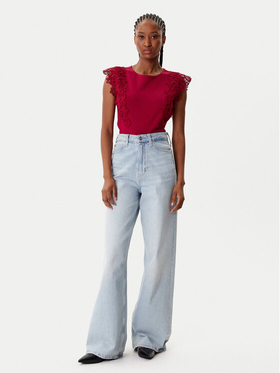 Morgan Morgan Blusa 252-DFLOWER Rosso Regular Fit