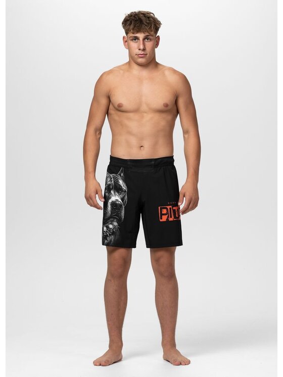 PITBULL PITBULL Szorty sportowe BLACKY Czarny Regular Fit