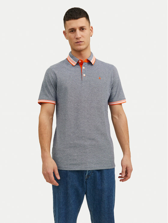 Jack & Jones Jack & Jones Polokošile Paulos 12136668 Šedá Slim Fit