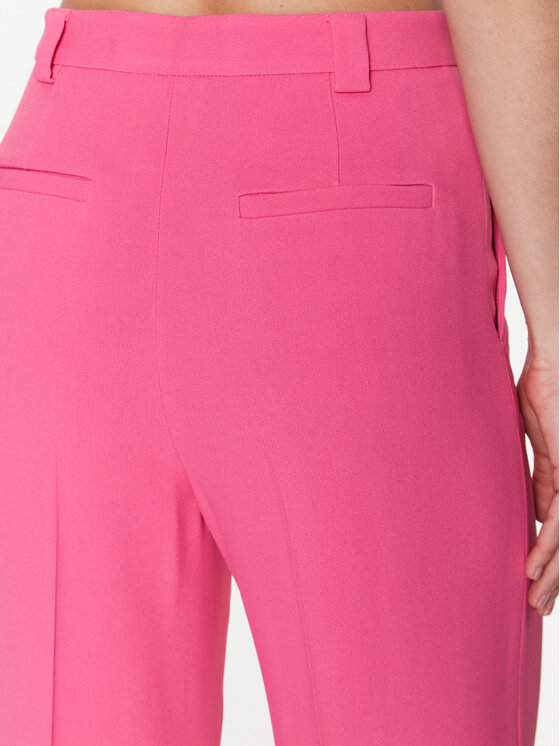 Red Valentino Red Valentino Kalhoty z materiálu 2R3RBG002EU Růžová Relaxed Fit