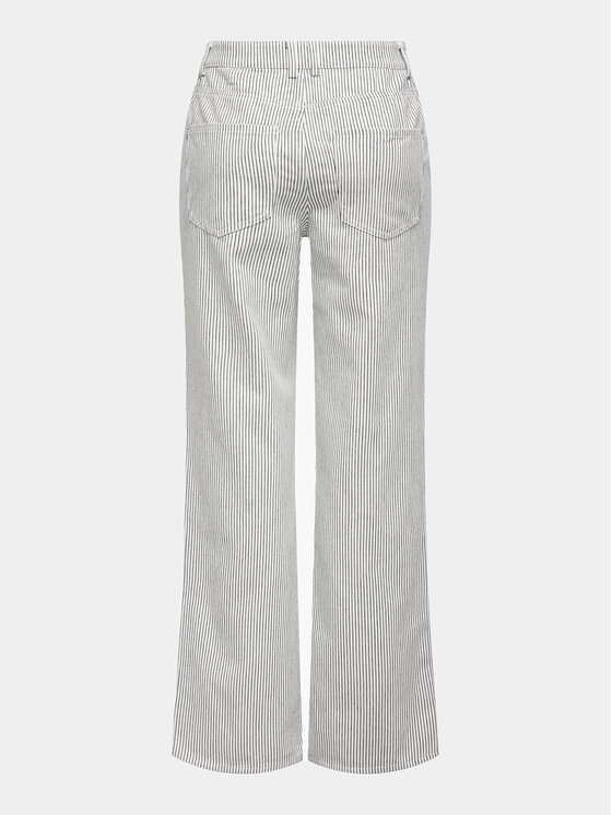 ONLY ONLY Kalhoty z materiálu Merle 15312896 Bílá Wide Leg