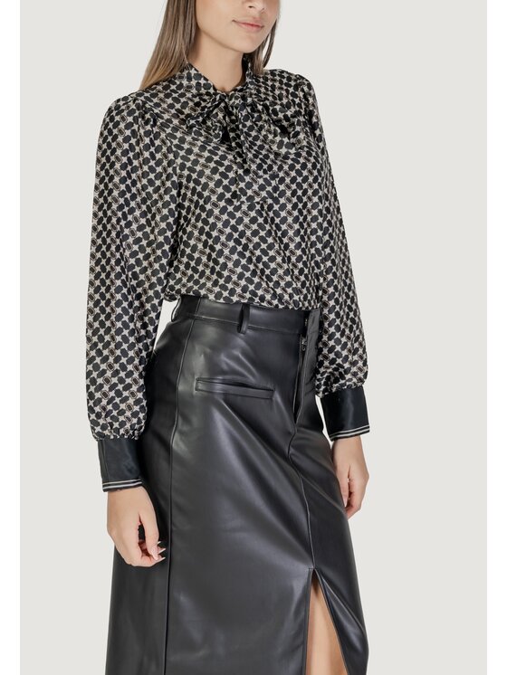 ONLY ONLY Blusa ONLJANE LIFE L/S BOW TOP PTM Nero To Fit