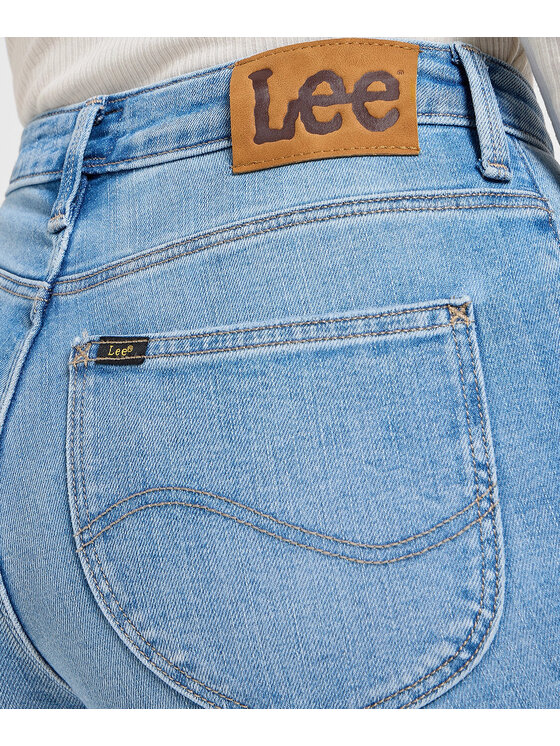 Lee Lee Jeansy 112355541 Niebieski Skinny Fit