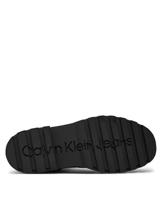 Calvin Klein Jeans Calvin Klein Jeans Trapery Flatform Zip Laceup Mg S YW0YW01554 Czarny