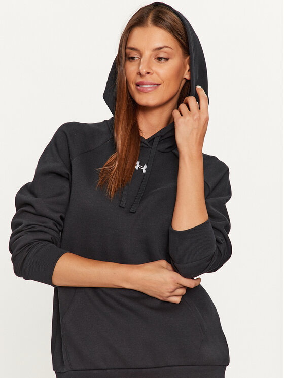 Under Armour Under Armour Pulóver Ua Rival Fleece Hoodie 1379500 Fekete Loose Fit