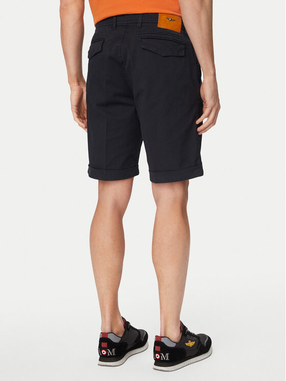Aeronautica Militare Aeronautica Militare Pantaloncini di tessuto 261BE0278UCT04292 Blu scuro Regular Fit
