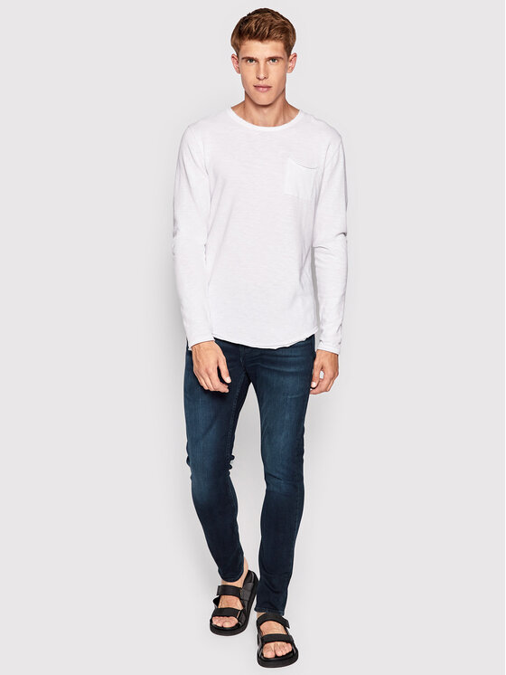 7 For All Mankind 7 For All Mankind Farmer Luxe Performance Eco JSMXR460LL Sötétkék Slim Fit