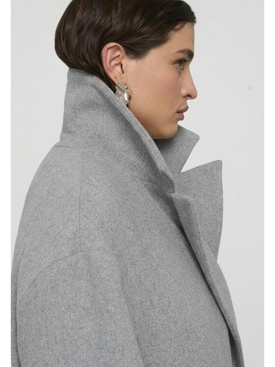 Fiorella Rubino Fiorella Rubino Cappotto 0038T000345N013 Grigio Slim Fit