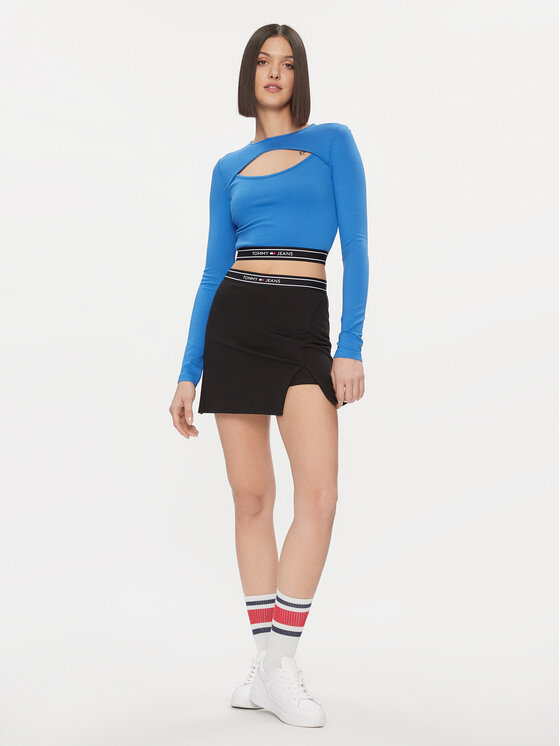 Tommy Jeans Tommy Jeans Блузка DW0DW17394 Голубий Slim Fit