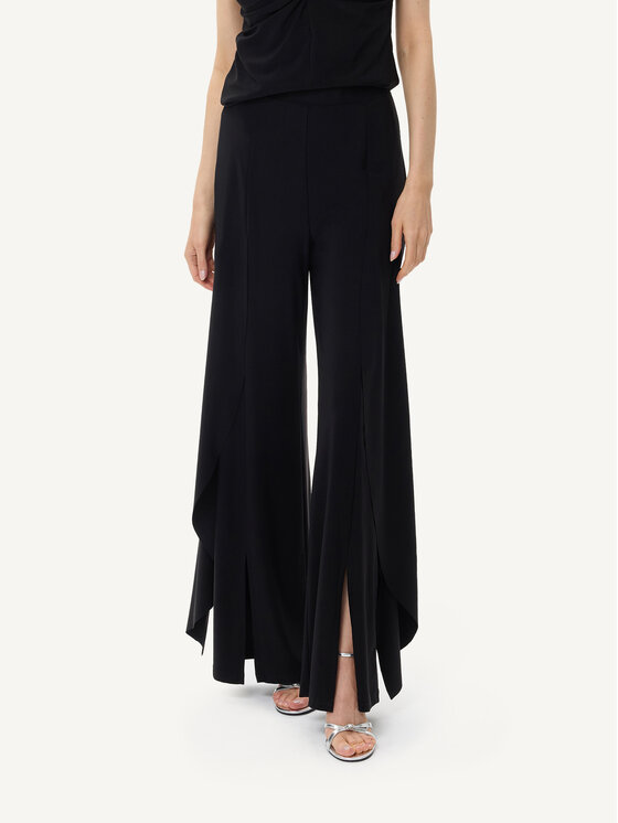 KMX KMX Spodnie materiałowe 809950007 Czarny Flare Fit