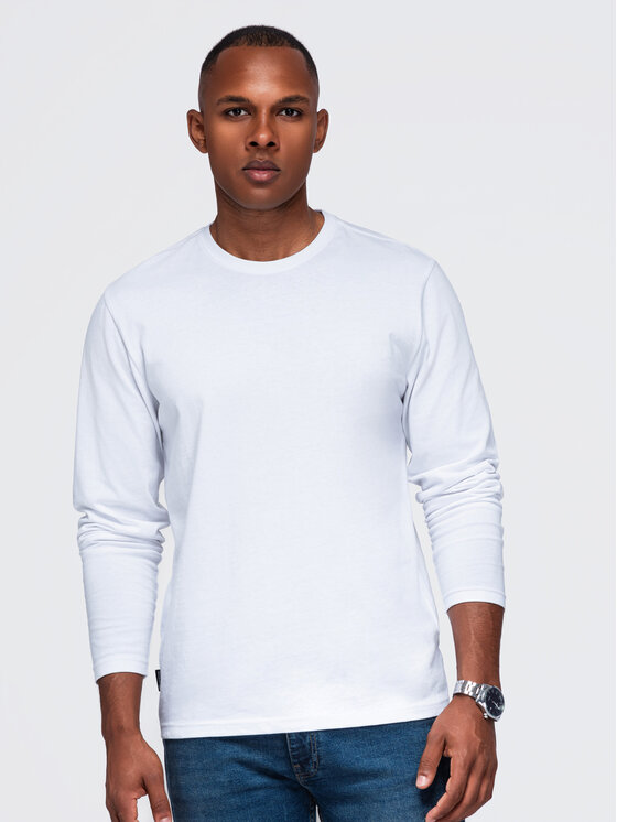 Ombre Ombre S dlouhým rukávem OM-LSBL-0142 Bílá Regular Fit