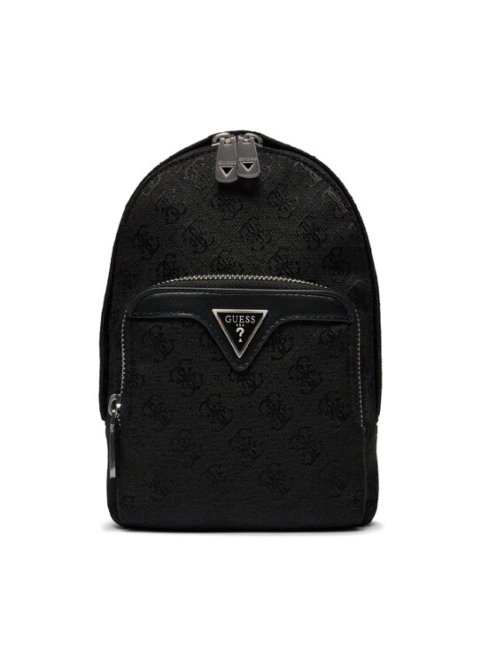 Guess Guess Ruksak Vezzola Jacquard Mini-Bags HMVZLJ P4168 Čierna
