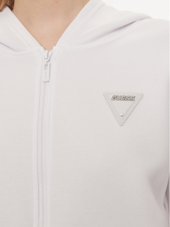 Guess Guess Μπλούζα Kiara V4GQ15 FL04P Λευκό Regular Fit