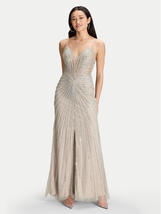 Hey Kyla Hey Kyla Rochie de seară 5AK024HK Argintiu Regular Fit