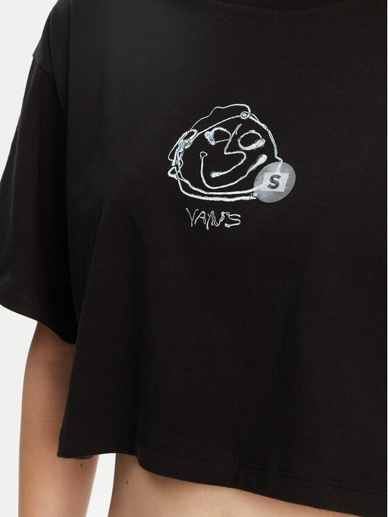 Vans Vans T-shirt VN000MC5BLK1 Crna Regular Fit