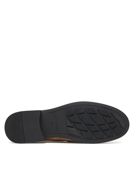 Tommy Hilfiger Tommy Hilfiger Čevlji brez vezalk Chain Fringe FW0FW08972 Rjava