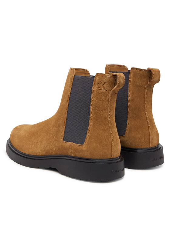 Calvin Klein Calvin Klein Štibletai Combat Ess Chelsea Boot Su YM0YM01372 Ruda