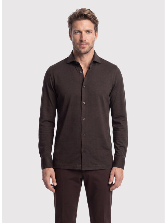 Pako Lorente Pako Lorente Koszula P26WF-1X-022 Brązowy Slim Fit