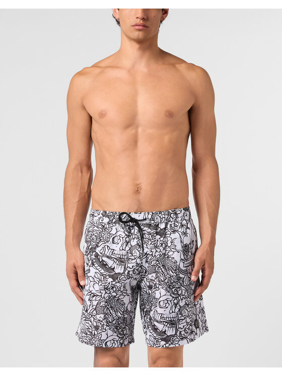PHILIPP PLEIN PHILIPP PLEIN Kąpielówki 30467 Biały
