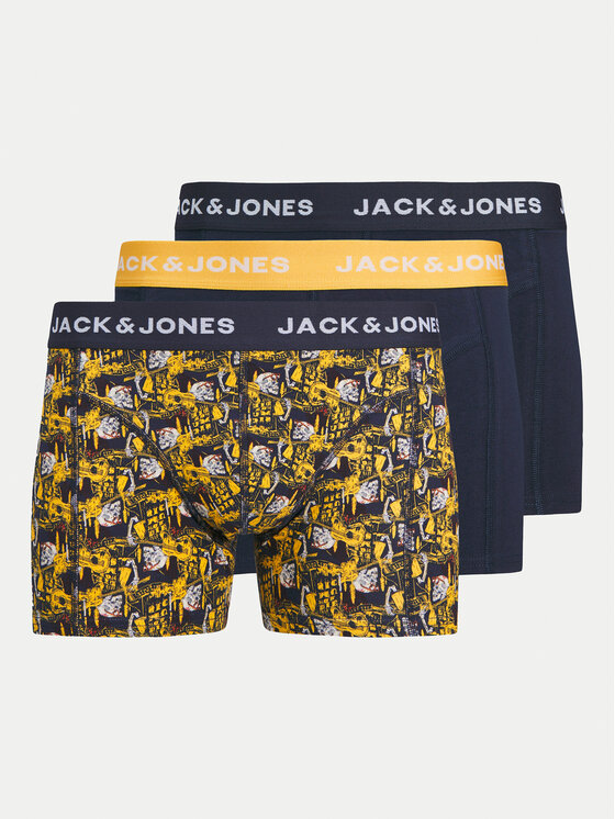 Gyerek 3 darab boxer Jack&Jones Junior, Méret: 176, Színes, Skull Rock 12259491