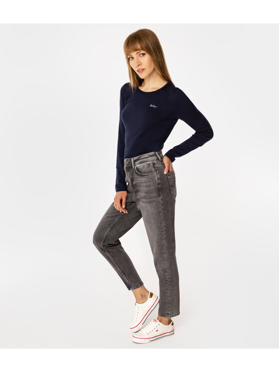 Lee Cooper Lee Cooper Jeansy MATEA Szary Mom Fit
