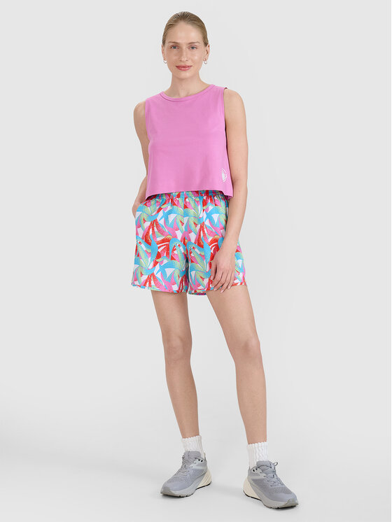 4F 4F Szorty materiałowe BEACHWEAR BASIC Kolorowy Regular Fit